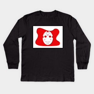 Jason mask Kids Long Sleeve T-Shirt